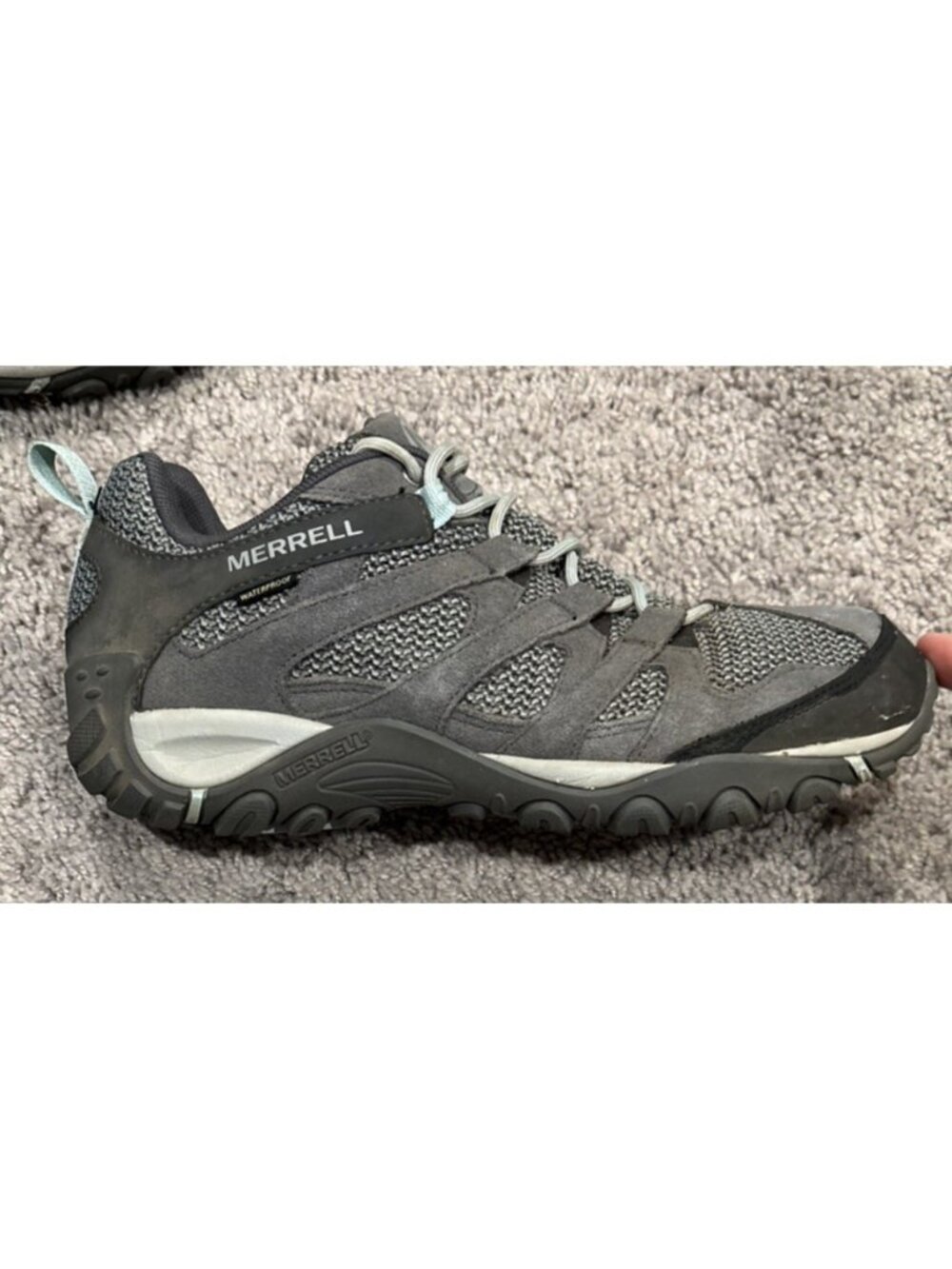 Merrell Women’s Alverstone Storm Hiking Shoes Size 9.5 J034620 Blue Gray